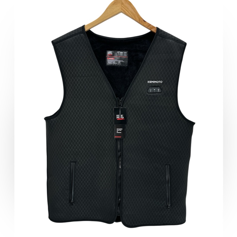 Kemi Moto Heated Vest Battery Powered USB Electric Heated Jacket Liner Outdoor L